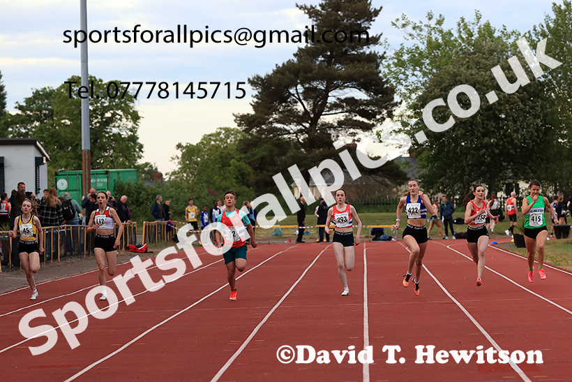 The 200 metres, 2025 NEGP No 2, Monkton Stadium, Wednesday, May 28th. Photo: David T. Hewitson/Sports for All Pics